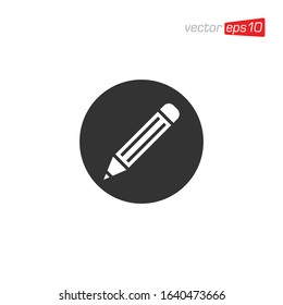 Pencil or Pen Icon Design Vector