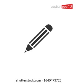 Pencil or Pen Icon Design Vector