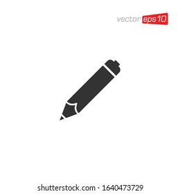 Pencil or Pen Icon Design Vector