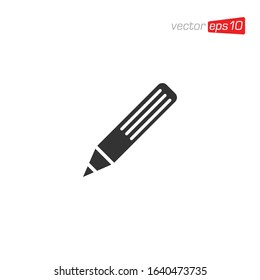 Pencil or Pen Icon Design Vector