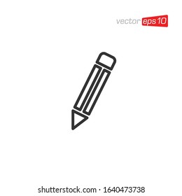 Pencil or Pen Icon Design Vector