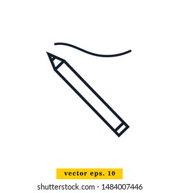 Pencil / Pen Icon Logo Design Template