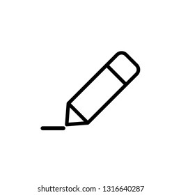  Pencil or pen icon.  Making notes icon -  vector