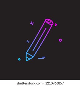 pencil pen icon vector design