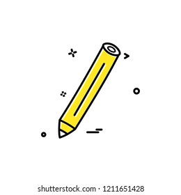 pencil pen icon vector design