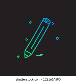 pencil pen icon vector design