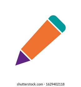 Pencil, pen icon vector design templates isolated on white background