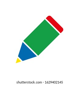 Pencil, pen icon vector design templates isolated on white background