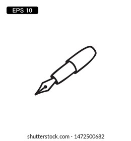 pencil pen icon vector illustration logo template