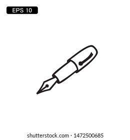 pencil pen icon vector illustration logo template