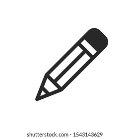 Pencil pen icon vector isolated symbol illustration EPS 10