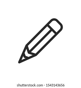 Pencil pen icon vector isolated symbol illustration EPS 10