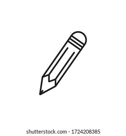 Pencil, pen icon vector isolated