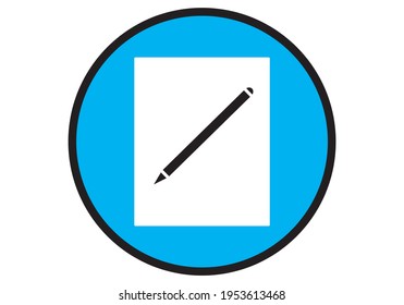 
Stift oder Stift und Papier oder Blatt Papier zum Schreiben