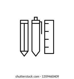 pencil pen with ruler