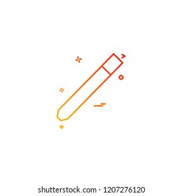 pencil pen school study icon vector