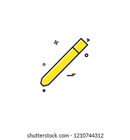 pencil pen school study icon vector