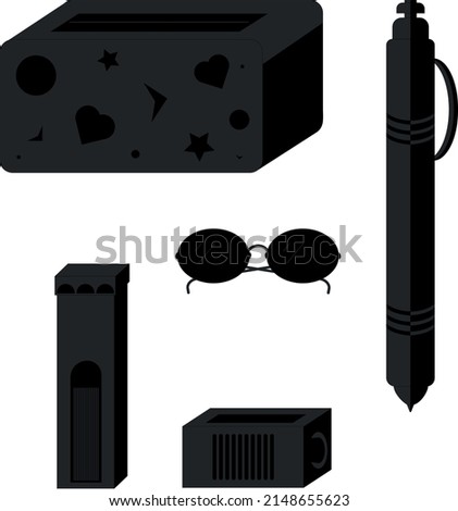 Pencil Pencilcase Sharpener  PenTip Glasess