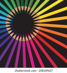 pencil rainbow