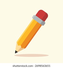 Lápis pronto para criar, projetar ou gravar. Perfeito para materiais educacionais, projetos criativos, apresentações escolares ou visuais de material de escritório para blogs ou sites.