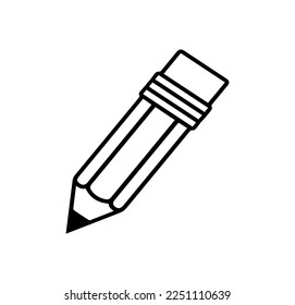pencil related icon vector isolated on background