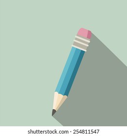 pencil in retro style