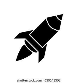 Pencil rocket icon