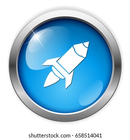 Pencil rocket icon