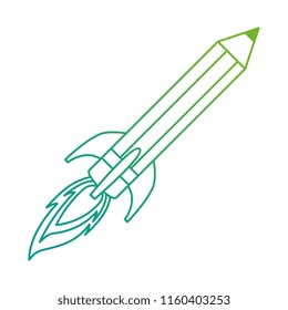 pencil rocket start up