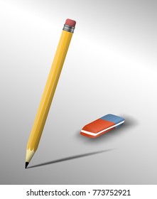 Pencil and rubber