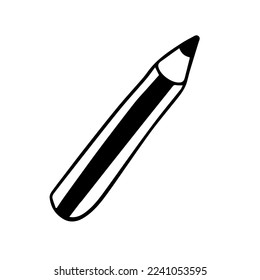 Pencil with a rubber drawing
