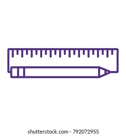 Pencil and ruler