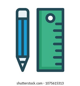 pencil ruler  geometry 