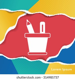 pencil and ruler icon