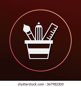pencil and ruler icon