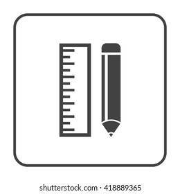  pencil  ruler icon
