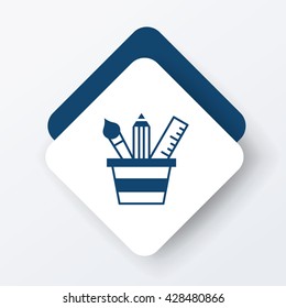 pencil and ruler icon