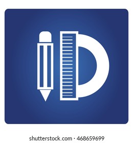 pencil and ruler icon