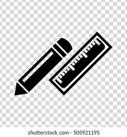 pencil ruler icon