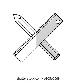 pencil and ruler icon