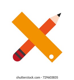 pencil and ruler icon image 