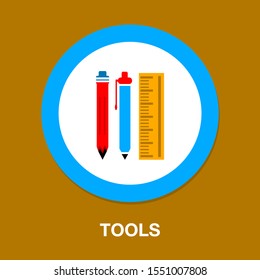 pencil ruler icon. Logo element illustration. pencil ruler symbol design. colored collection. pencil ruler concept. Can be used in web and mobile