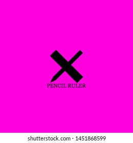 pencil ruler icon sign signifier vector