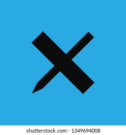 pencil ruler icon vector