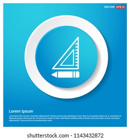 pencil scale icon Abstract Blue Web Sticker Button - Free vector icon pencil scale icon Abstract Blue Web Sticker Button - Free vector icon