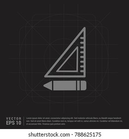 pencil scale icon - Black Creative Background