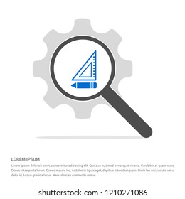 pencil scale icon - Free vector icon