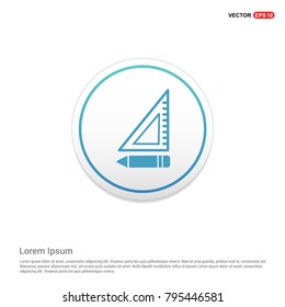 pencil scale icon White Background icon template