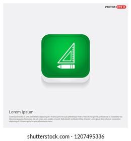 pencil scale iconGreen Web Button - Free vector icon