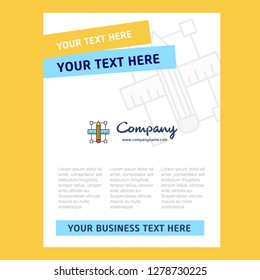 Pencil scale Title Page Design for Company profile ,annual report, presentations, leaflet, Brochure Vector Background